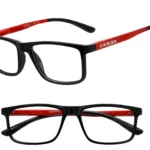 Oreo Bold Black Red Eyeglasses